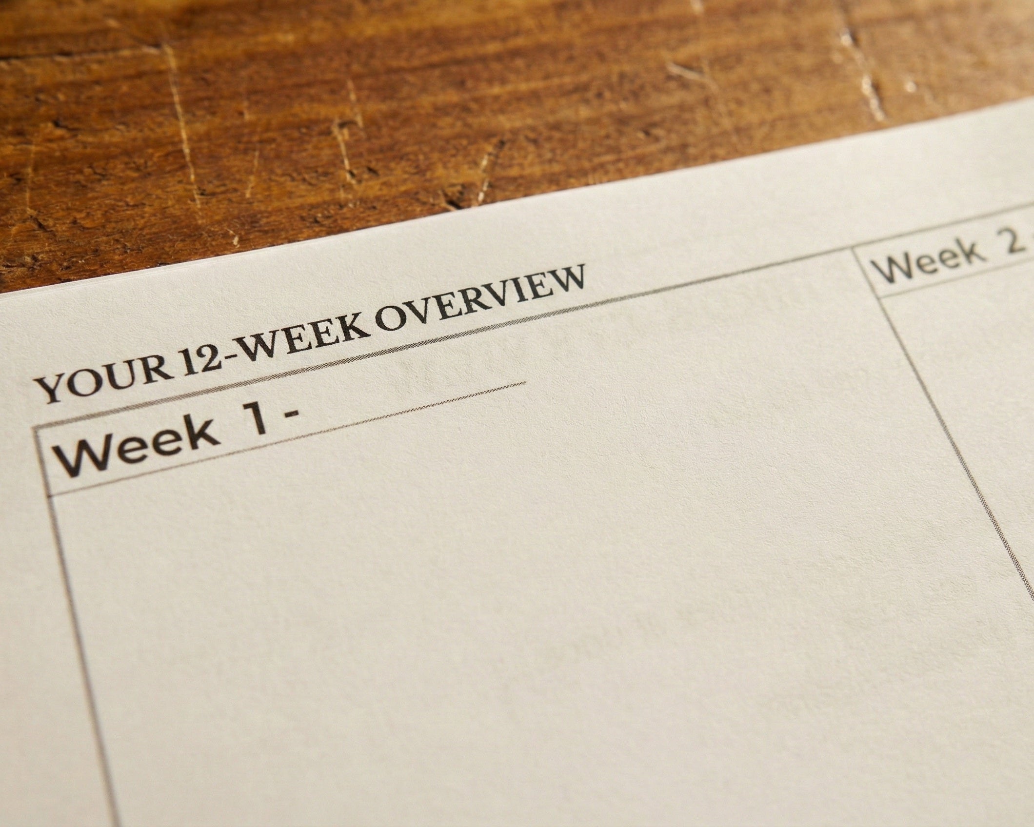 12 Week Sprint - Paperback Coil Bound