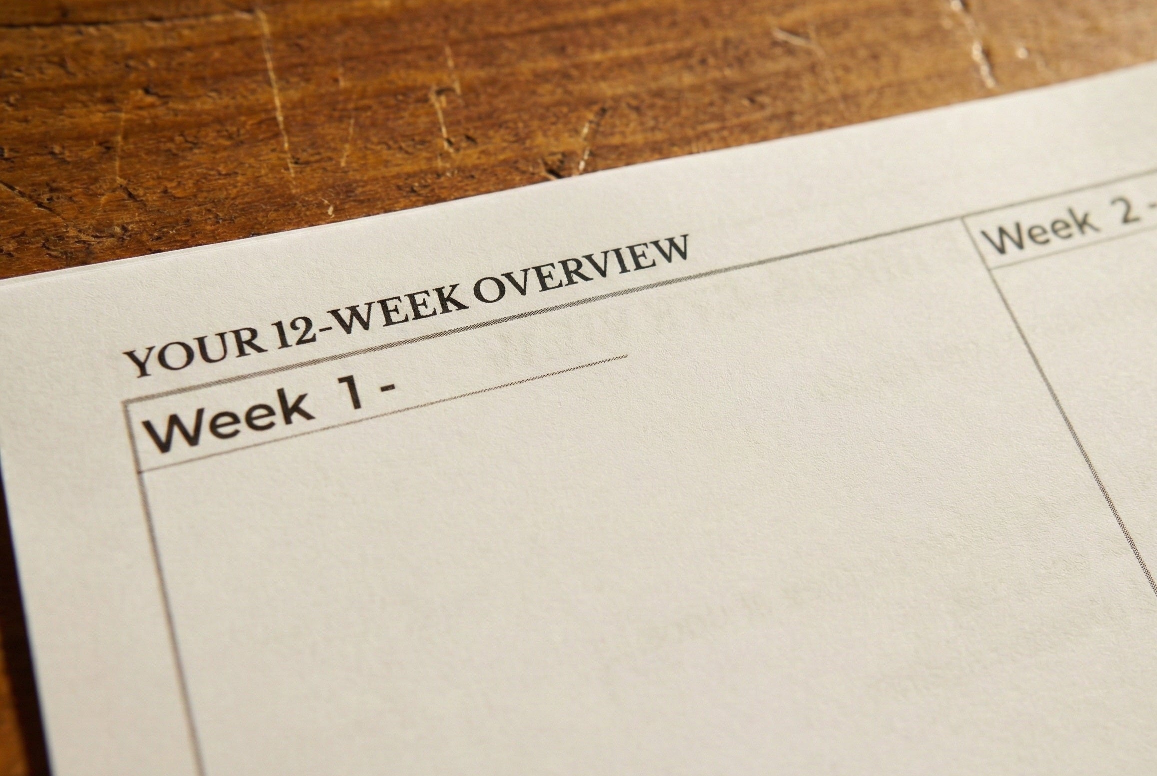 12 Week Sprint - Paperback Coil Bound